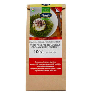 Radis Pourpre Biologique à germer - 100g - Abénakis Gourmet - Abénakis Gourmet