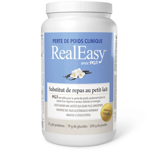 RealEasy - Substitut de repas Petit Lait - Vanille - 870g - Natural Factors - Natural Factors