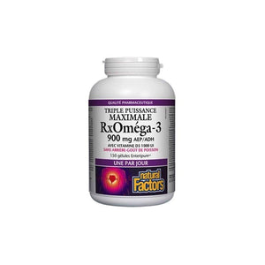 RxOmega-3 - 900 mg + Vitamine D3 - 150 Gélules - Natural Factors - Default - Natural Factors