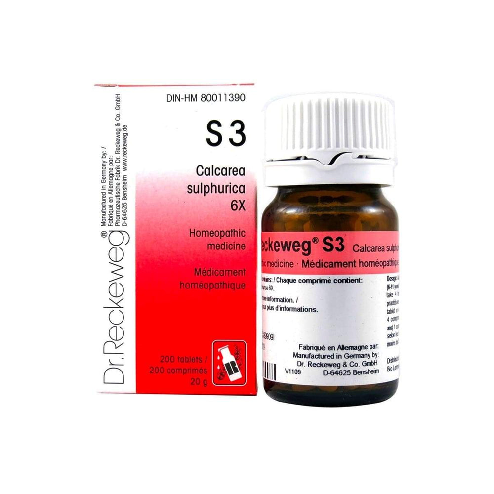 S 3 - Calcarea Sulphurica 6X - 20g - Dr.Reckeweg - Dr. Reckeweg