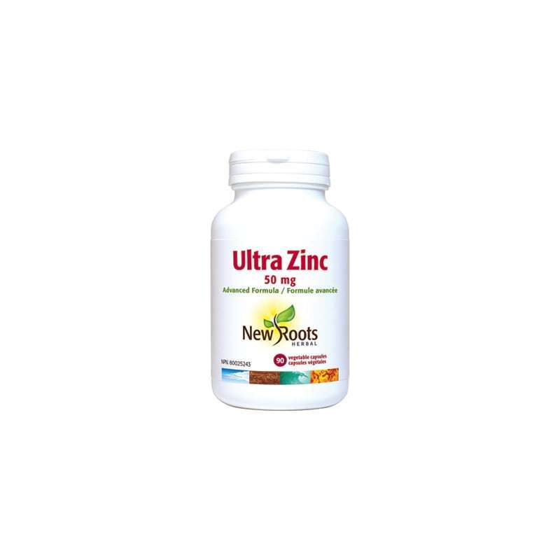 Ultra Zinc - 50 mg - 90 capsules - New Roots - Default - New Roots Herbal
