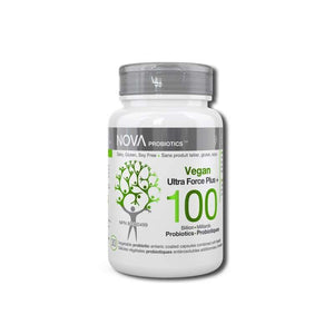 Vegan Probiotiques - Ultra Force Plus - 100 Milliards - Nova Probiotics - Default - Nova Probiotics