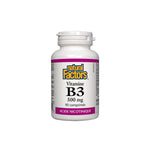 Vitamine B3 - 500mg - 90 Comprimés - Natural Factors - Default - Natural Factors